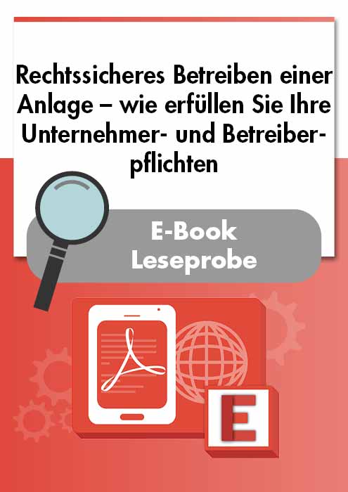 E-Book - Pflichten Beim Rechtssicheren Betreiben Einer Anlage ...